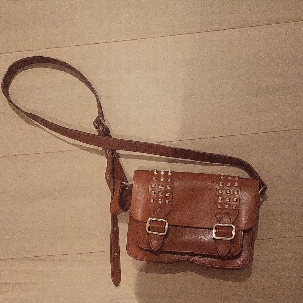 Rebbeca Minkoff Brown Studded Crossbody Bag